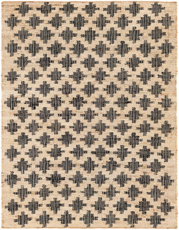 Detail image of 4' 2 x 5' 7 Hand Woven Kala Handwoven Jute Rug