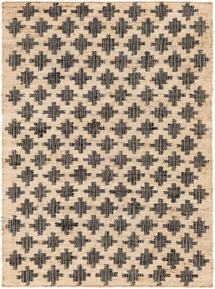 Detail image of 4' 2 x 5' 7 Hand Woven Kala Handwoven Jute Rug
