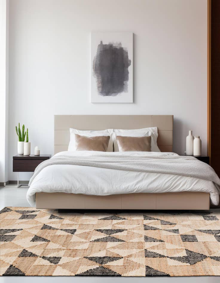 Detail image of 2' x 3' 1  Hand Woven Kala Handwoven Jute Rug