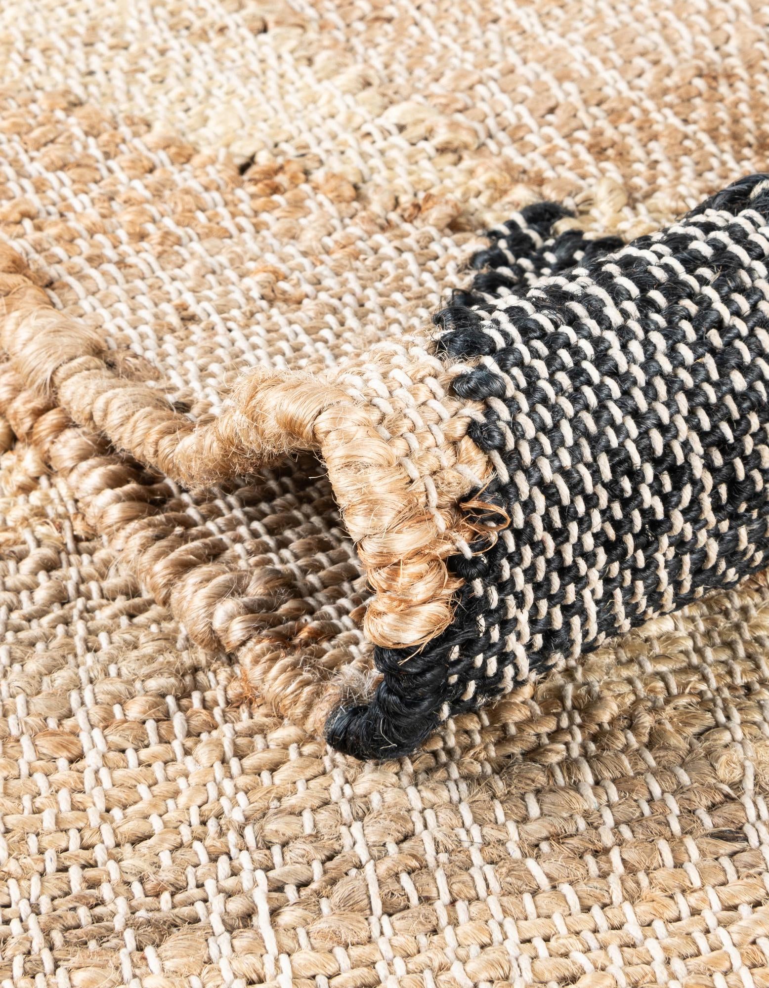 2' x 3' 1 Hand Woven Kala Handwoven Jute Rug