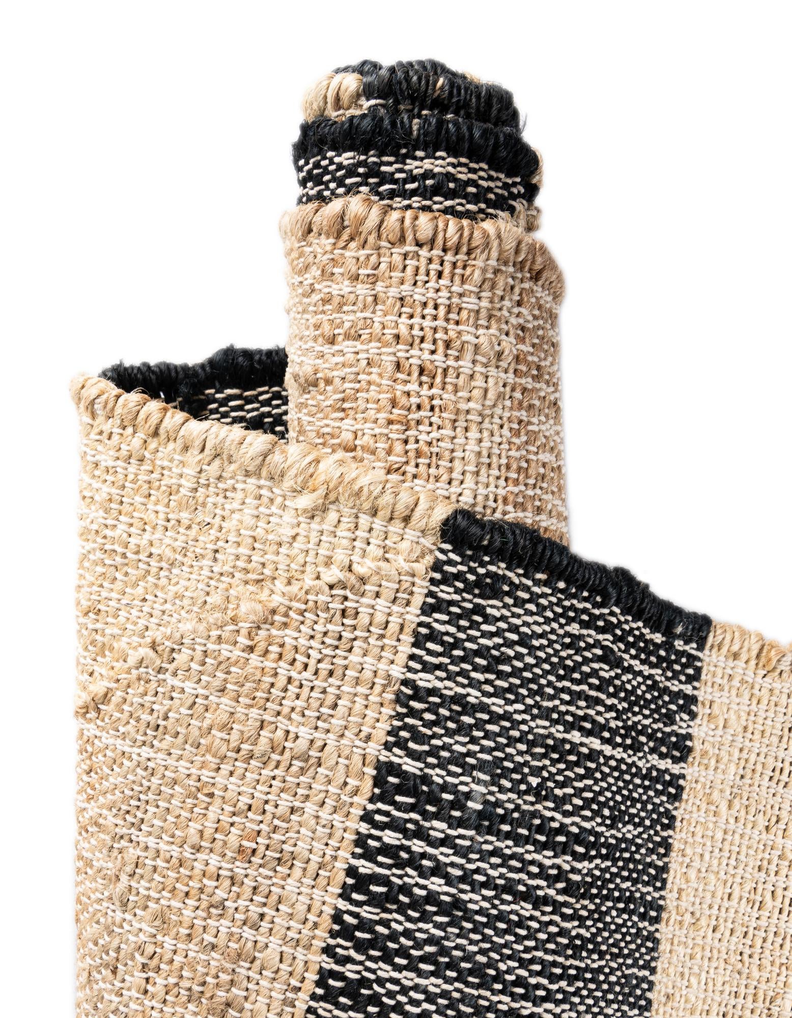 2' x 3' 1 Hand Woven Kala Handwoven Jute Rug