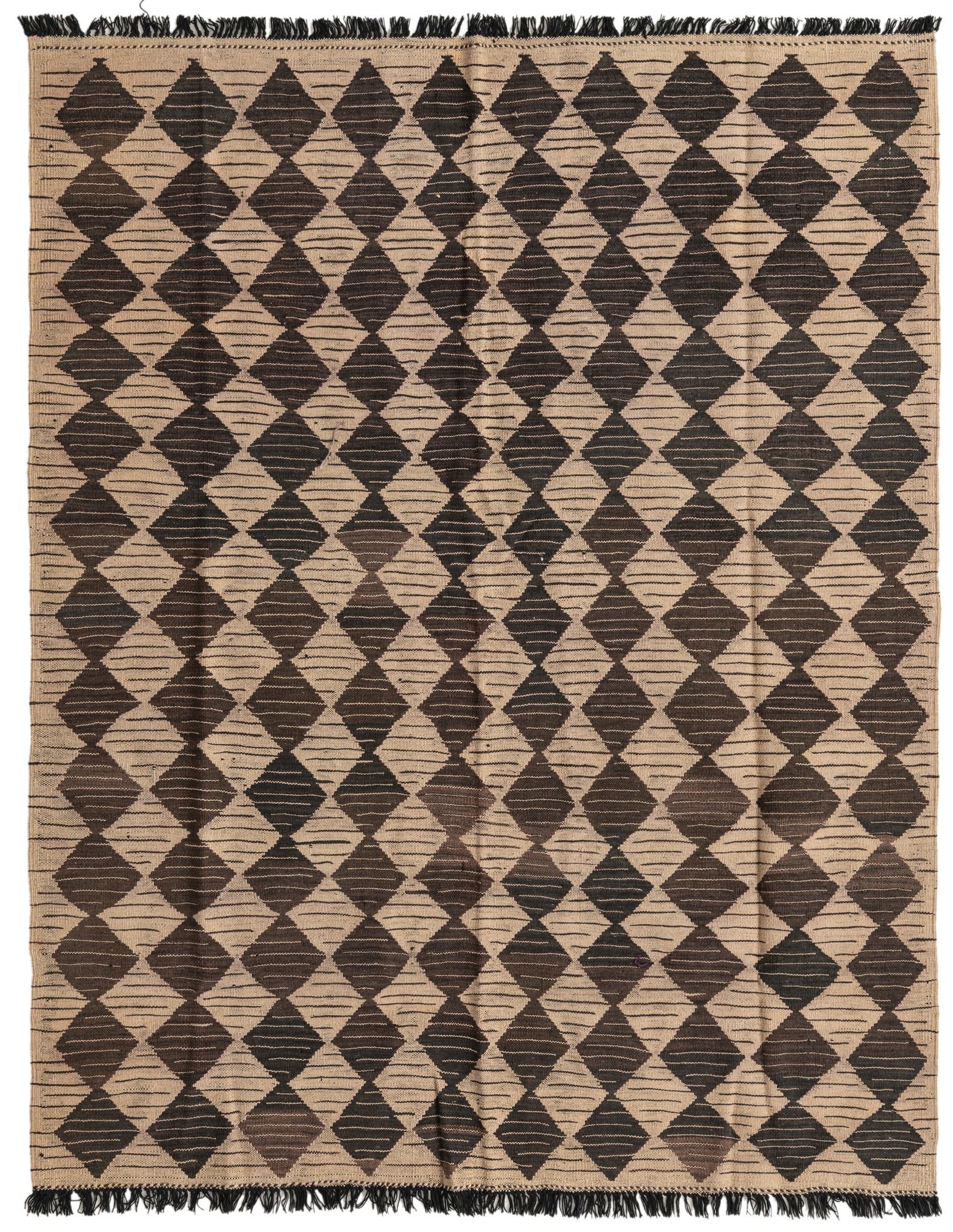 5' x 6' 4 Hand Woven Kilim Modern Wool Rug