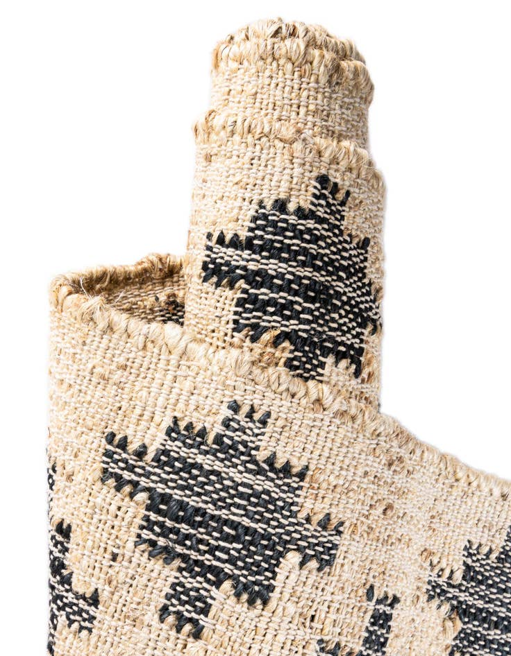 Detail image of 2' 7 x 10' Hand Woven Kala Handwoven Jute Runner Rug