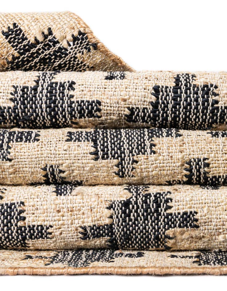 Detail image of 2' 7 x 10' Hand Woven Kala Handwoven Jute Runner Rug