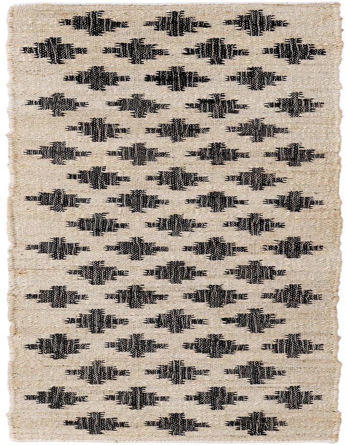 Detail image of 2' x 6' 1 Hand Woven Kala Handwoven Jute Runner Rug