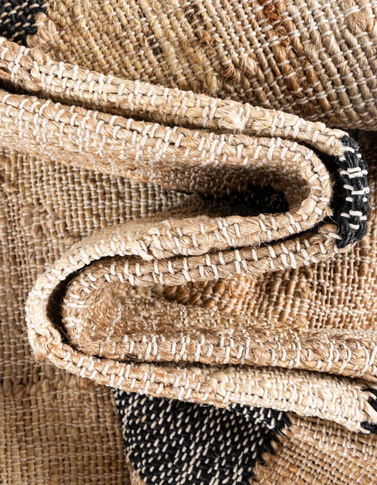 Detail image of 2' 7 x 10' Hand Woven Kala Handwoven Jute Runner Rug