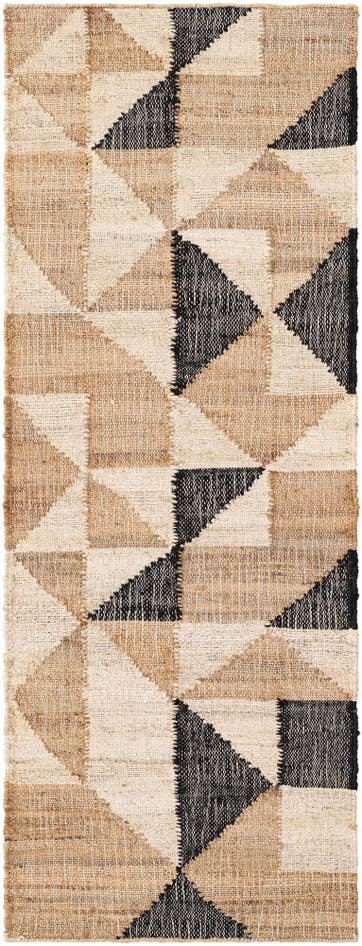 Detail image of 2' x 6' 1 Hand Woven Kala Handwoven Jute Runner Rug