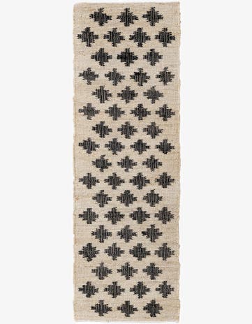 2' x 6' 1 Hand Woven Kala Handwoven Jute Runner Rug