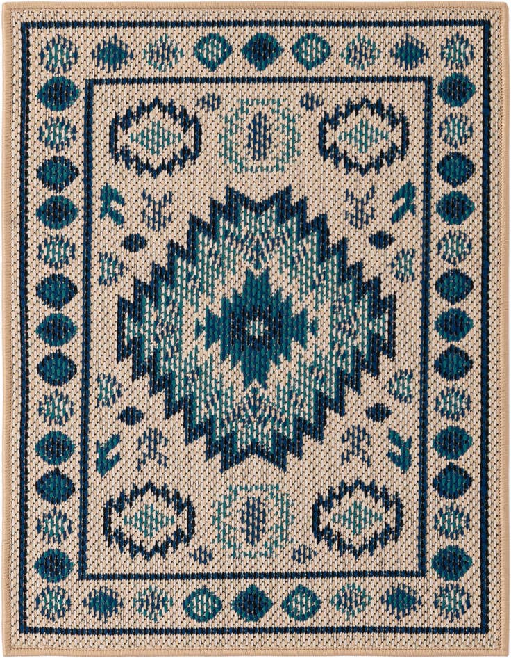 Detail image of 2' x 3' Easy-Clean Baja Indoor / Outdoor Rug