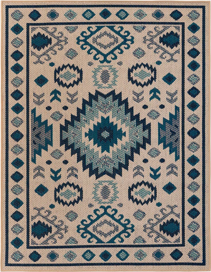 Detail image of 4' x 6' Easy-Clean Baja Indoor / Outdoor Rug