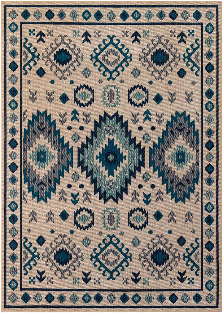 7' 10 x 10' Easy-Clean Baja Indoor / Outdoor Rug