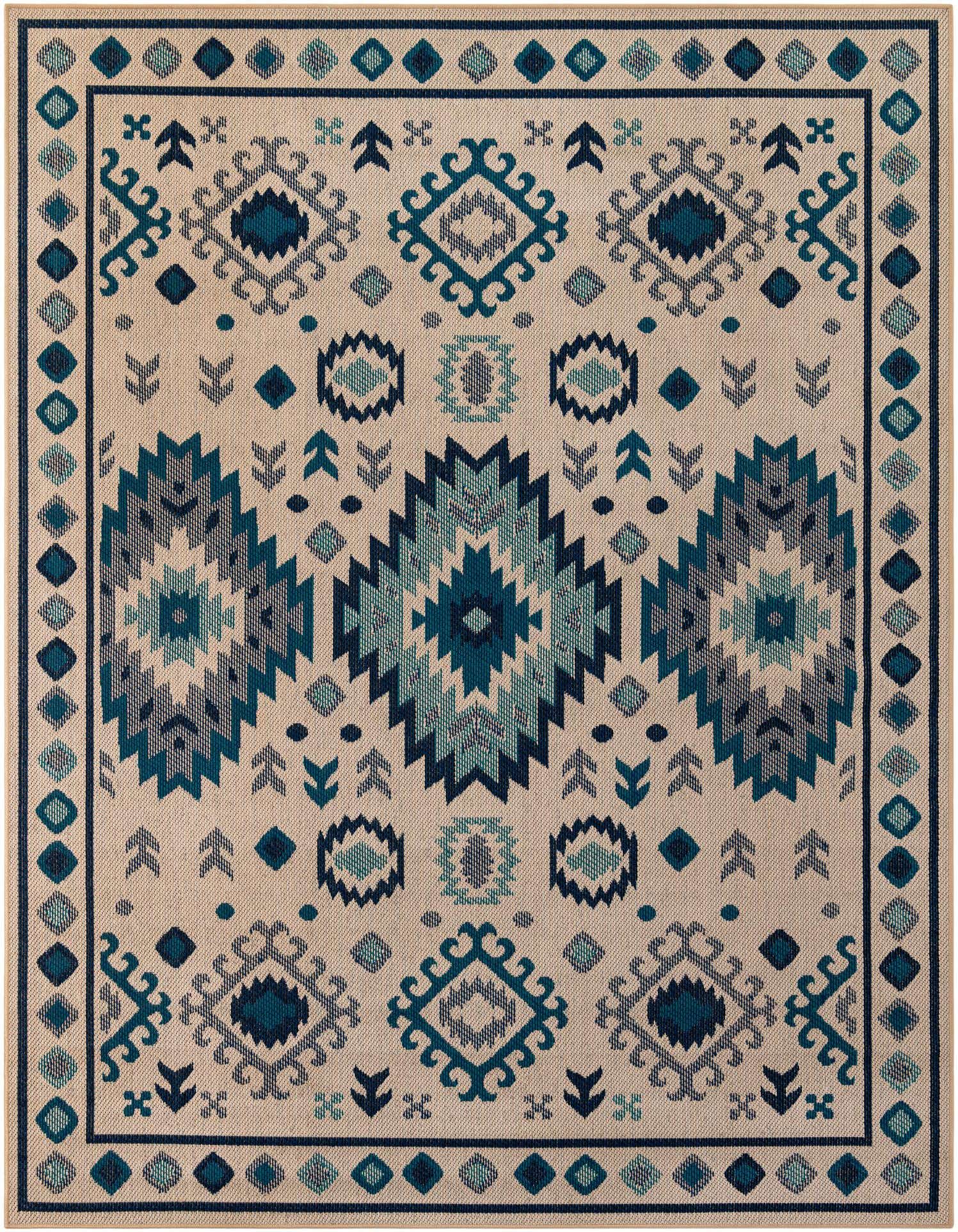 7' 10 x 10' Easy-Clean Baja Indoor / Outdoor Rug