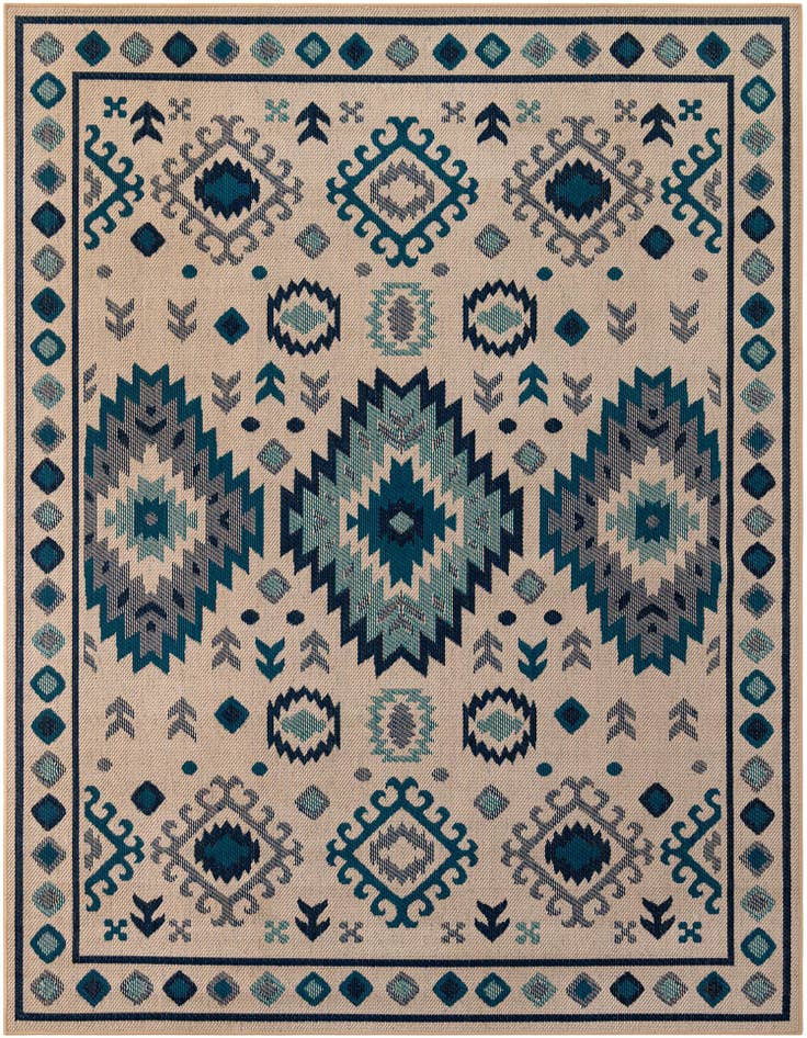 Detail image of 7' 10 x 10' Easy-Clean Baja Indoor / Outdoor Rug