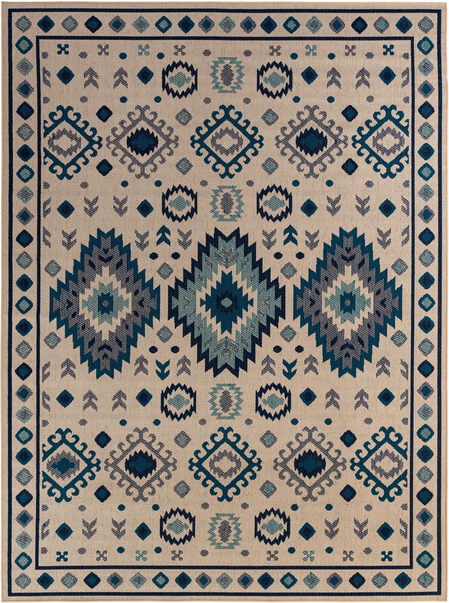 Rug Beige and Blue Swatch link
