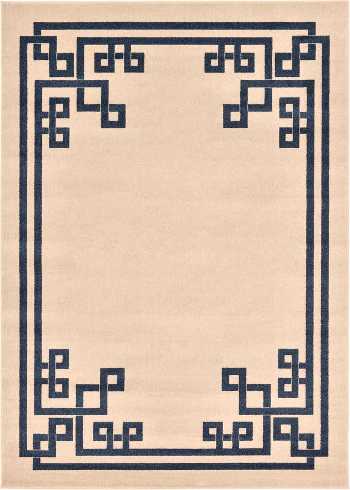 7' x 10' Greek Key Rug