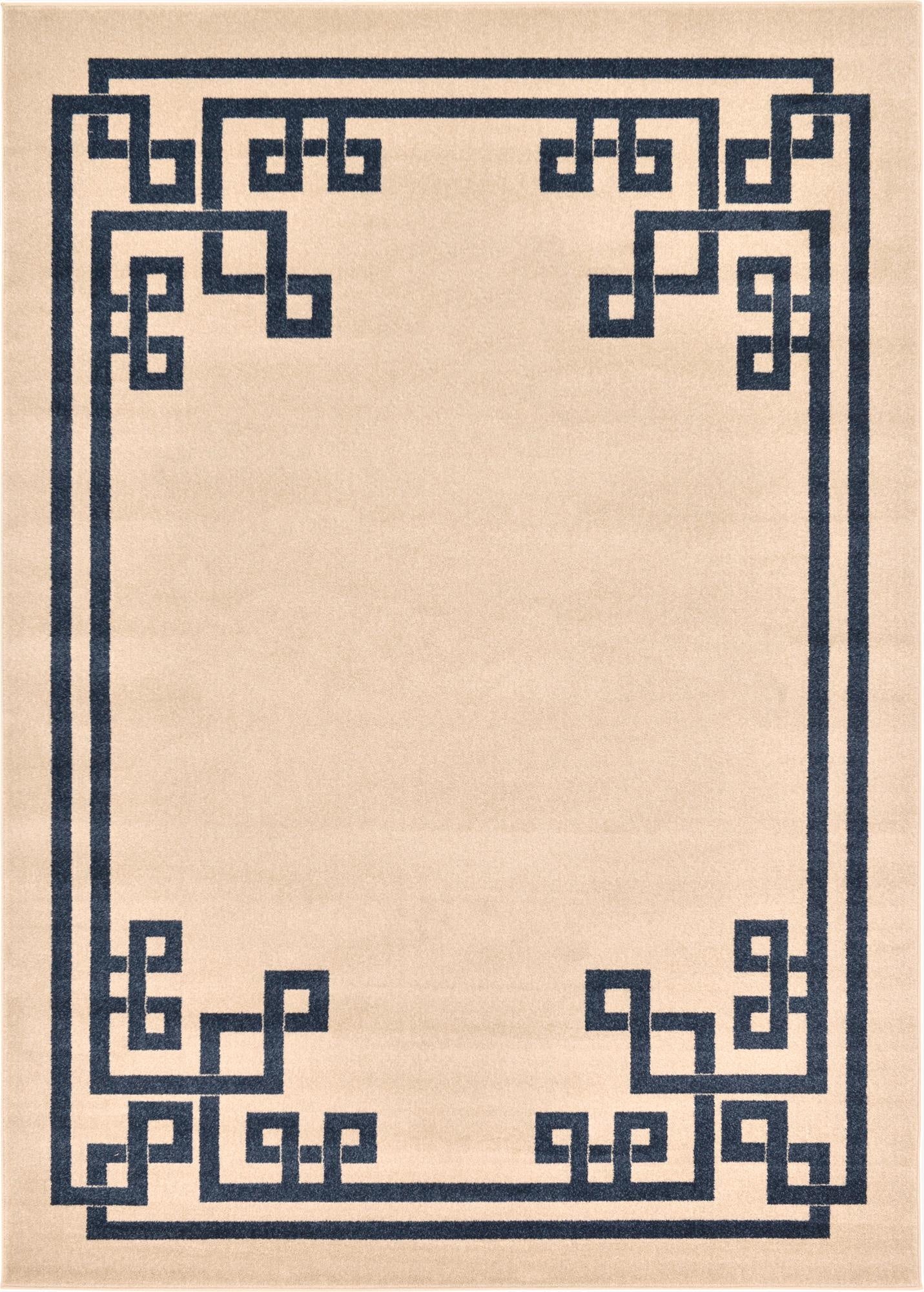 7' x 10' Greek Key Rug