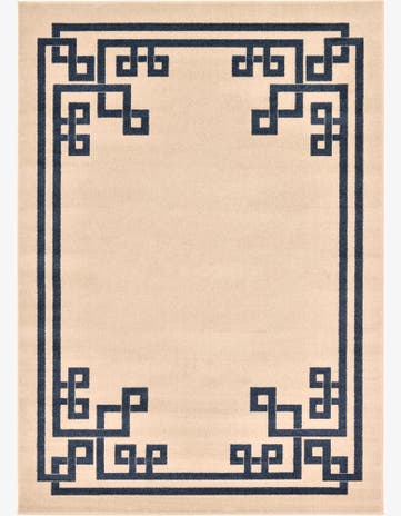 7' x 10' Greek Key Rug