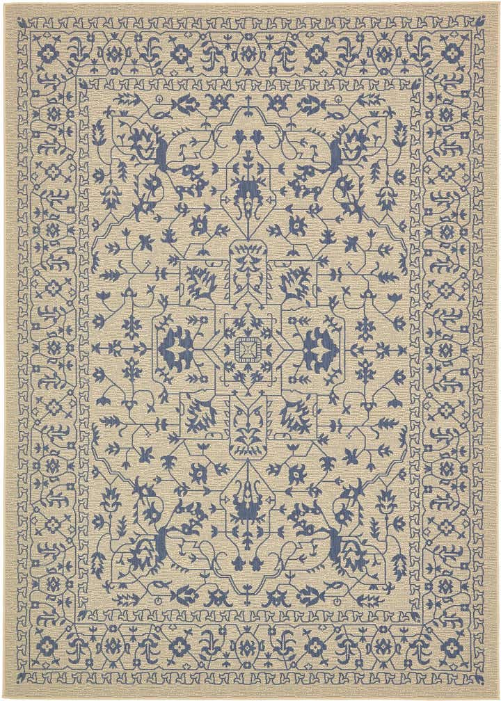 8' x 11' 4 Easy-Clean Botanical Indoor / Outdoor Rug