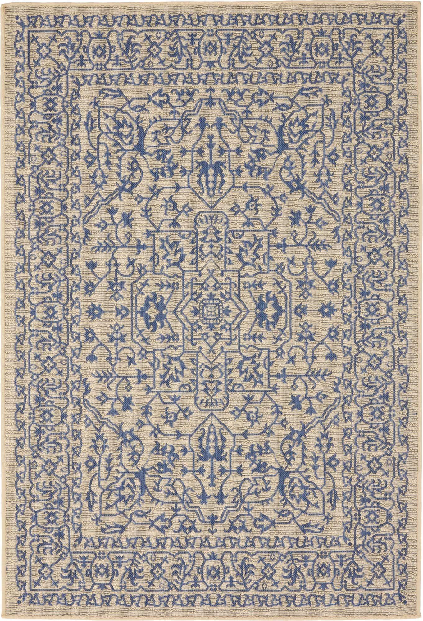 4' x 6' Easy-Clean Botanical Indoor / Outdoor Rug