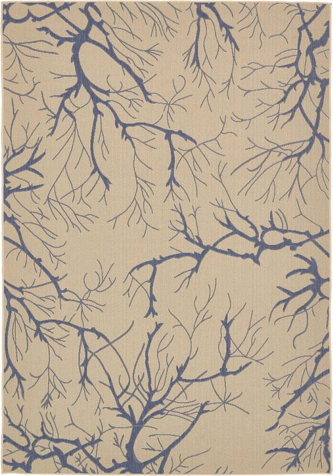 Detail image of 7' x 10' Easy-Clean Botanical Indoor / Outdoor Rug