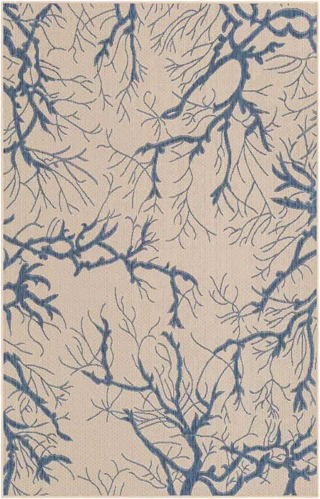 5' x 8' Easy-Clean Botanical Indoor / Outdoor Rug