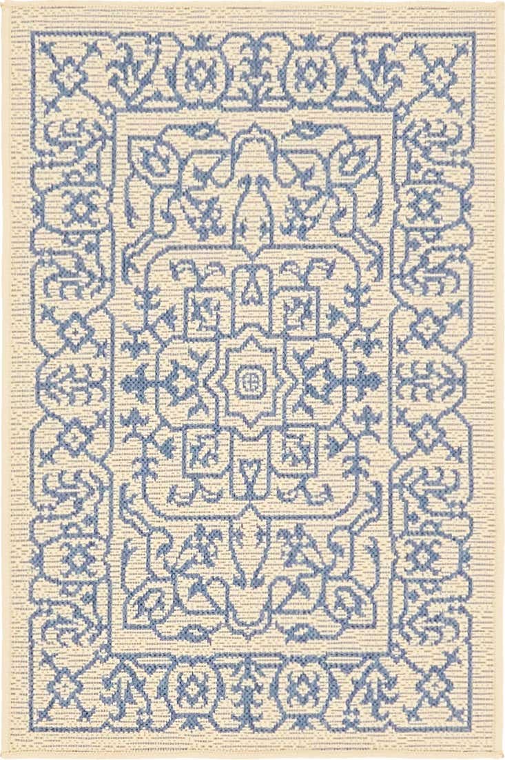 60cm x 90cm Easy-Clean Botanical Indoor / Outdoor Rug
