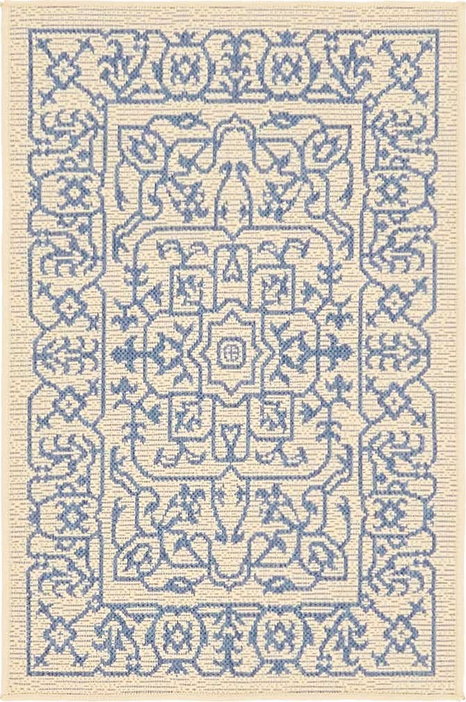 60cm x 90cm Easy-Clean Botanical Indoor / Outdoor Rug