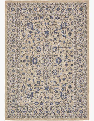 7' x 10' Easy-Clean Botanical Indoor / Outdoor Rug