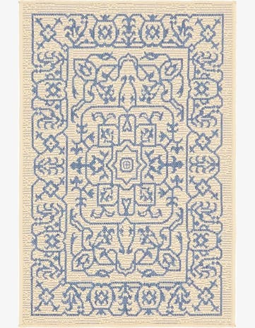 2' x 3' Easy-Clean Botanical Indoor / Outdoor Rug