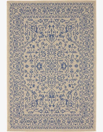 4' x 6' Easy-Clean Botanical Indoor / Outdoor Rug