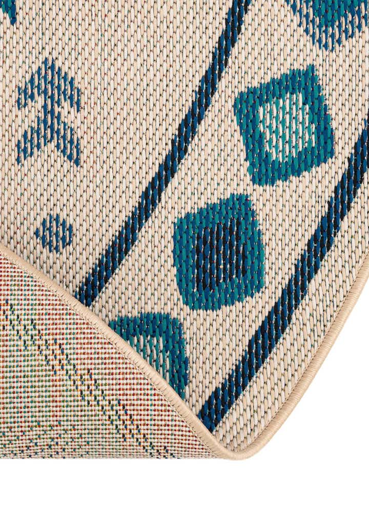 7' 10 x 7' 10 Easy-Clean Baja Indoor / Outdoor Round Rug