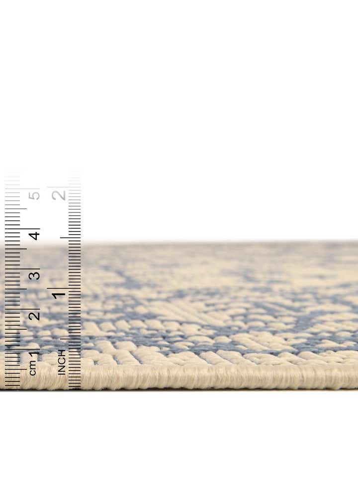 6' x 6' Easy-Clean Botanical Indoor / Outdoor Round Rug