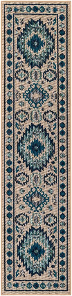 2' x 8' Easy-Clean Baja Indoor / Outdoor Runner Rug