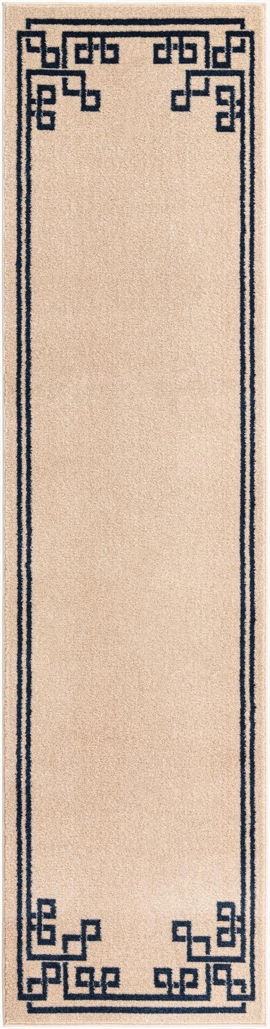 2' 7 x 10' Greek Key Runner Rug