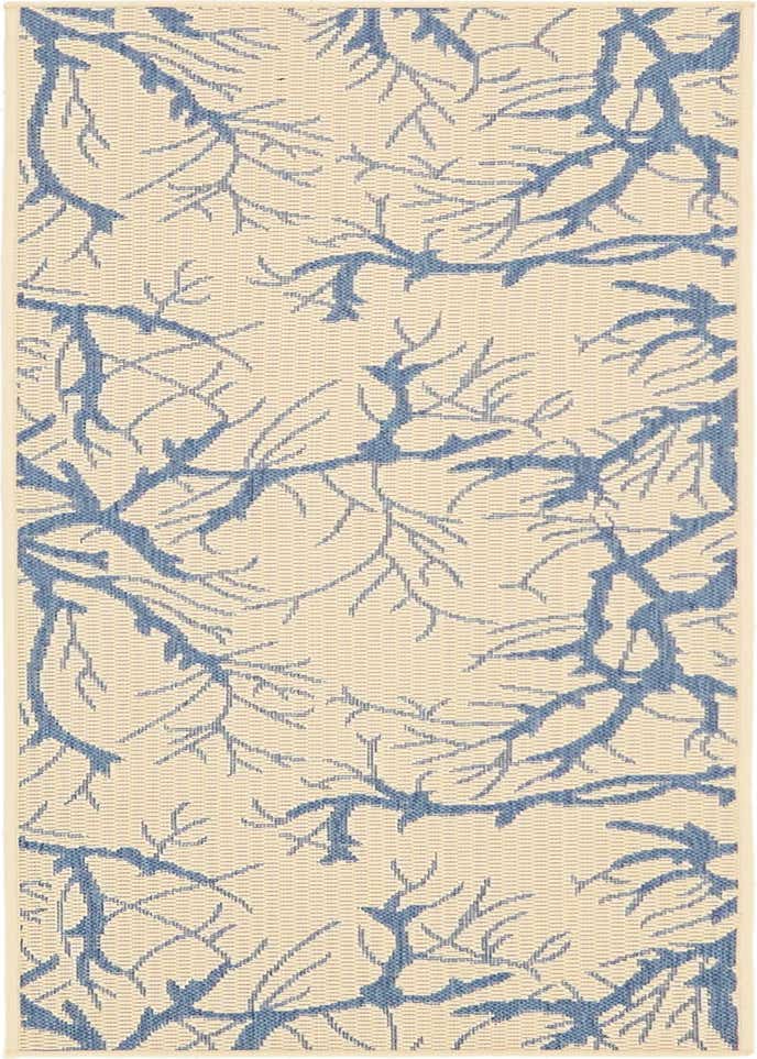 2' x 6' Easy-Clean Botanical Indoor / Outdoor Runner Rug