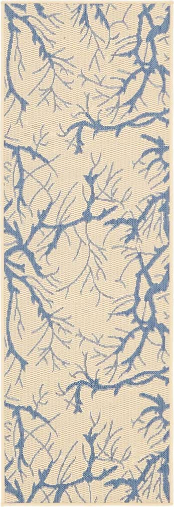 2' x 6' Easy-Clean Botanical Indoor / Outdoor Runner Rug