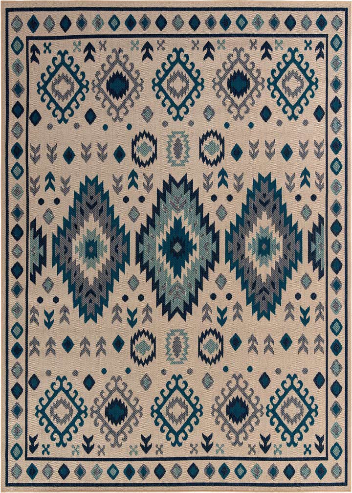 10' x 10' Easy-Clean Baja Indoor / Outdoor Square Rug