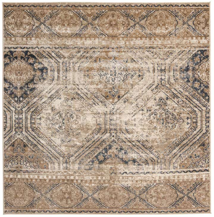 215cm x 215cm Villa Quadrat Teppich