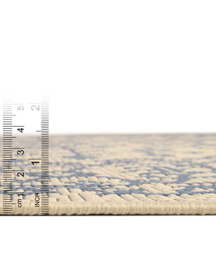 6' x 6' Easy-Clean Botanical Indoor / Outdoor Square Rug