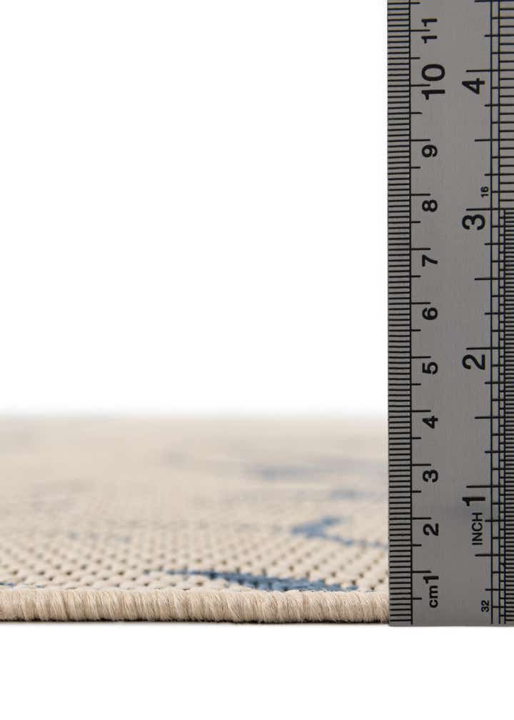 6' x 6' Easy-Clean Botanical Indoor / Outdoor Square Rug