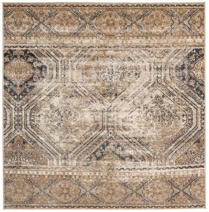 Detailansicht von 215cm x 215cm Villa Quadrat Teppich