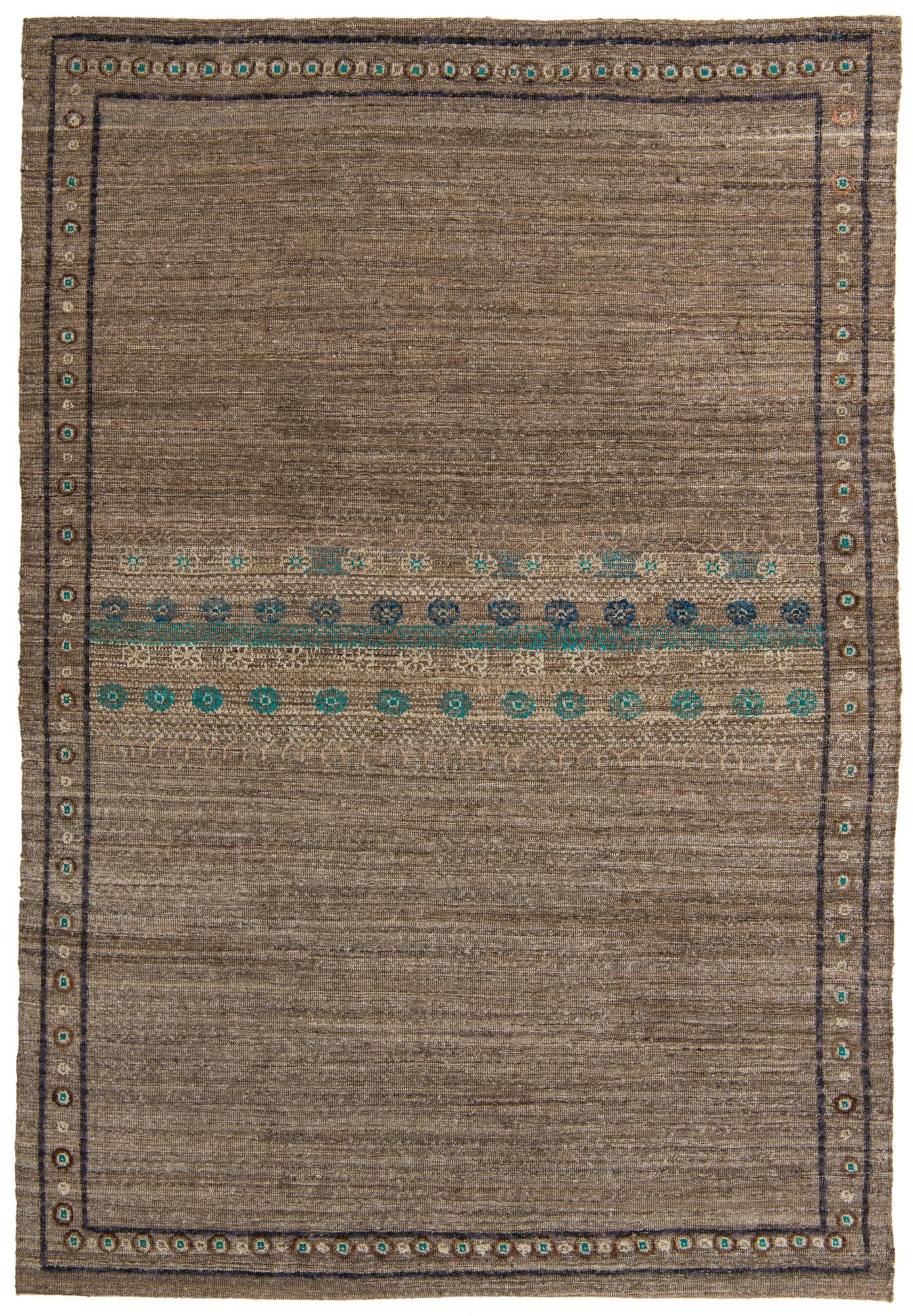 195cm x 290cm anudado a mano Darya Alfombra Lana