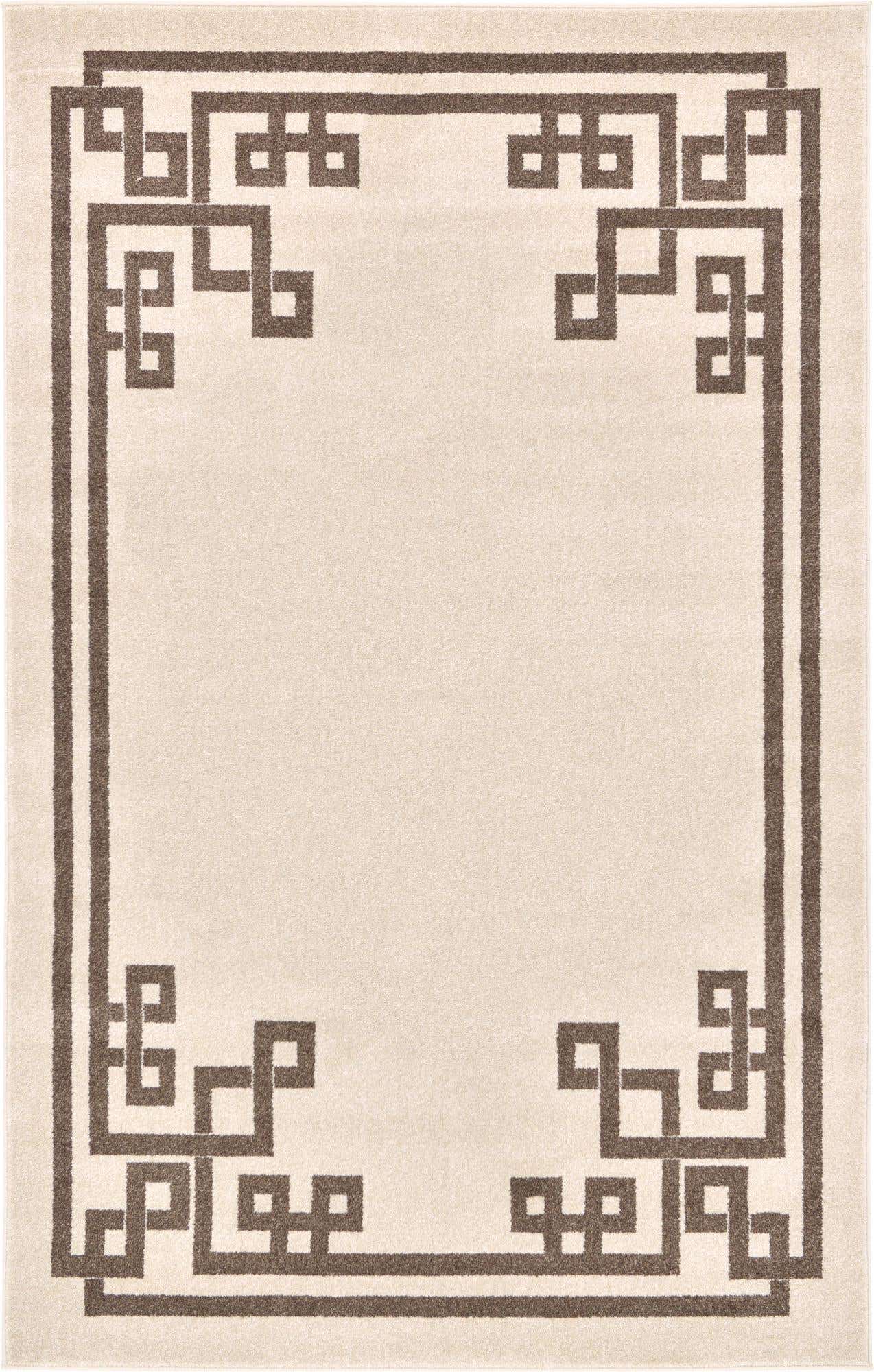 5' x 8' Greek Key Rug
