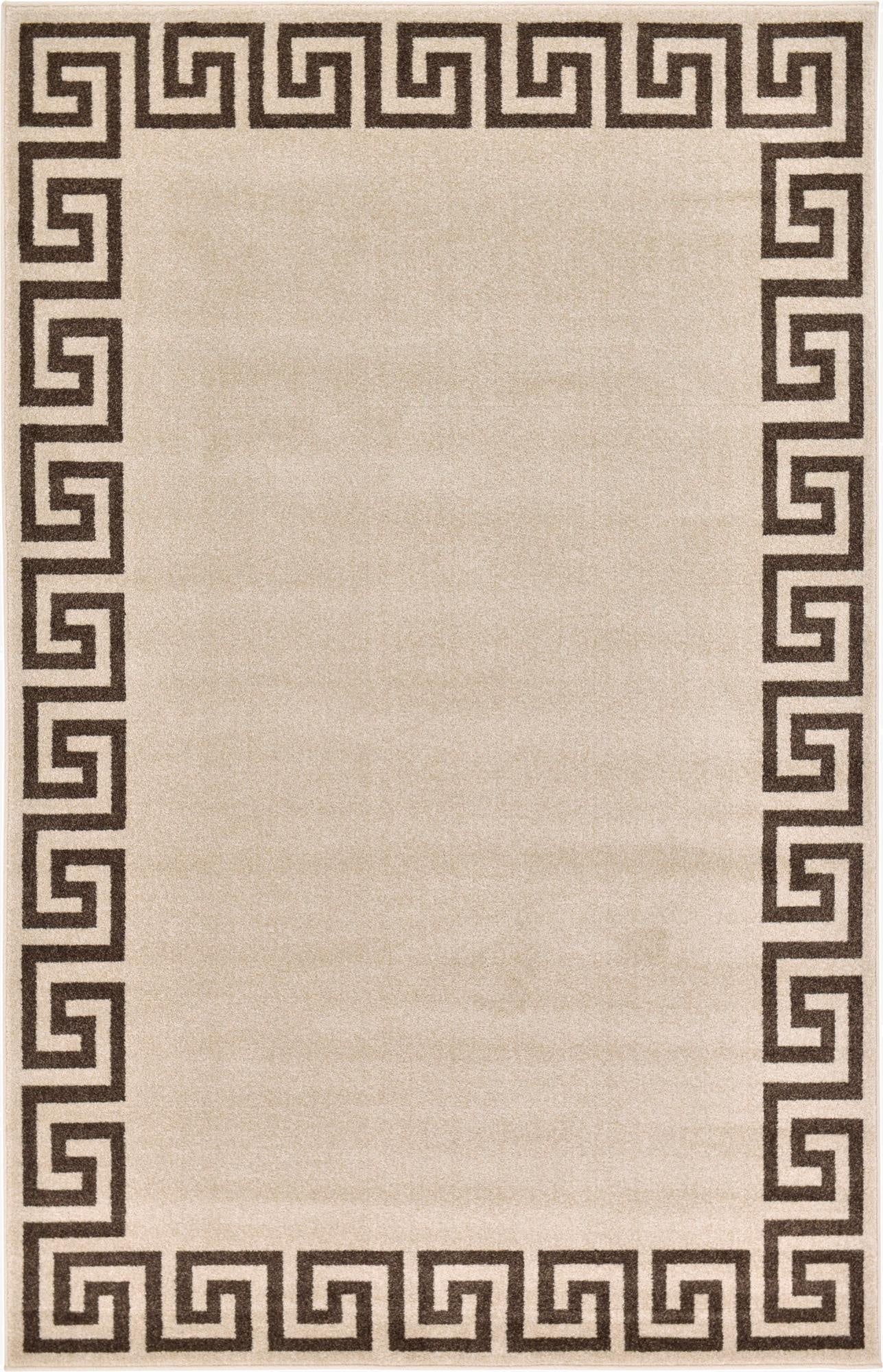 5' 3 x 8' Greek Key Rug