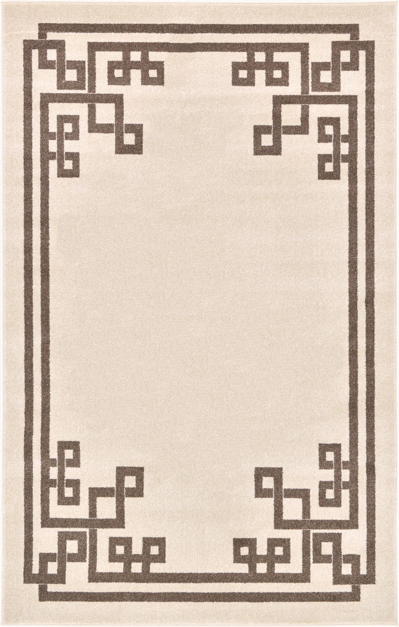 5' x 8' Greek Key Rug