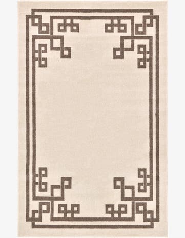 5' x 8' Greek Key Rug
