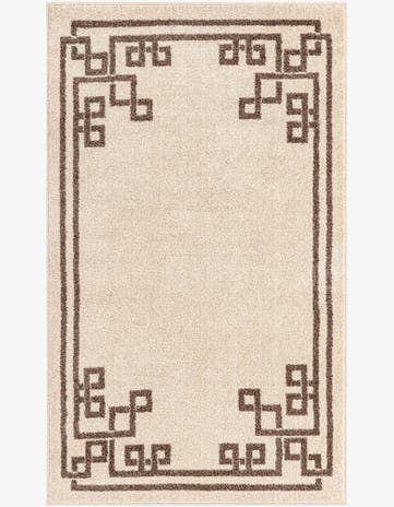 Beige and Brown Hera Rug