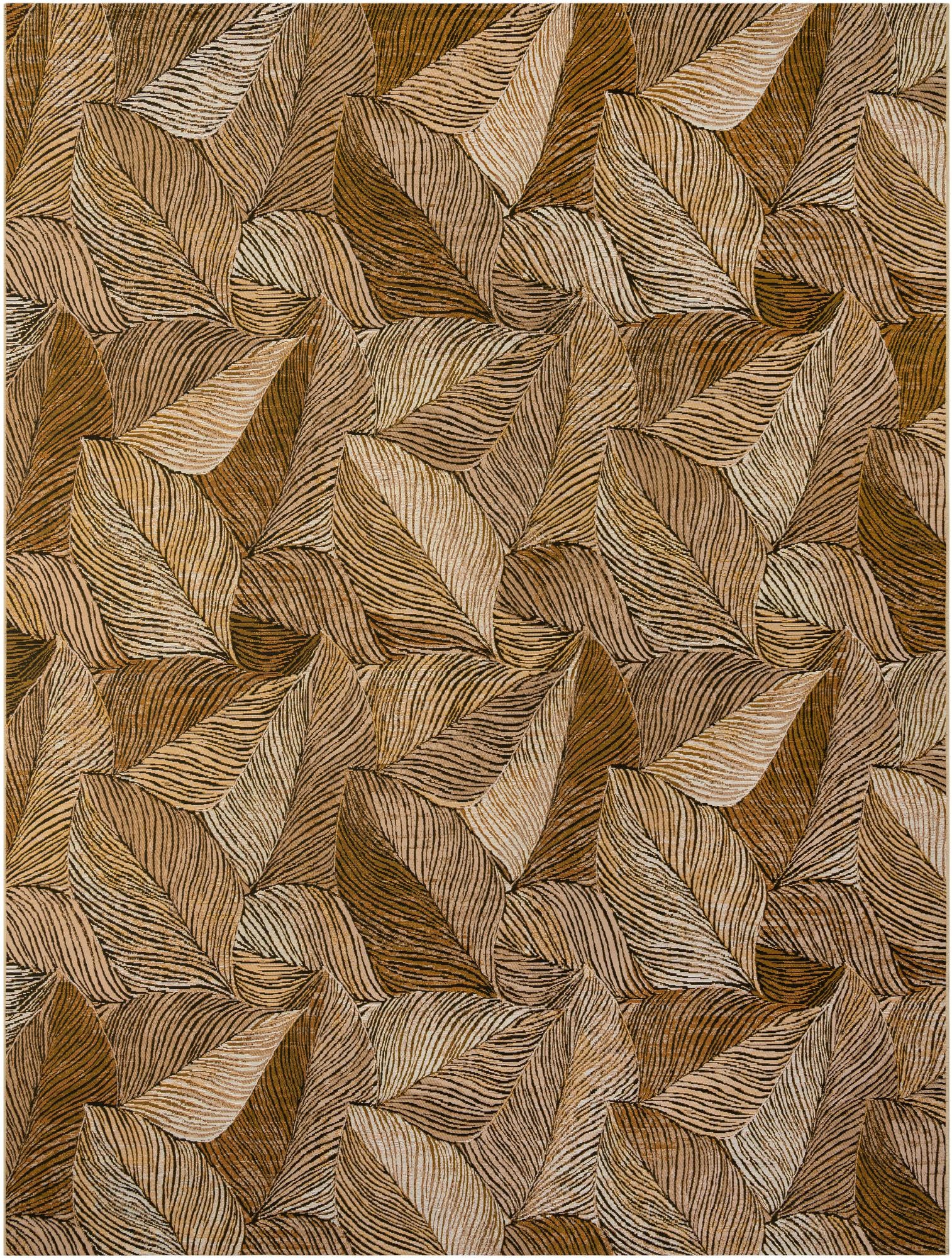 10' x 13' Easy-Clean Botanical Indoor / Outdoor Rug