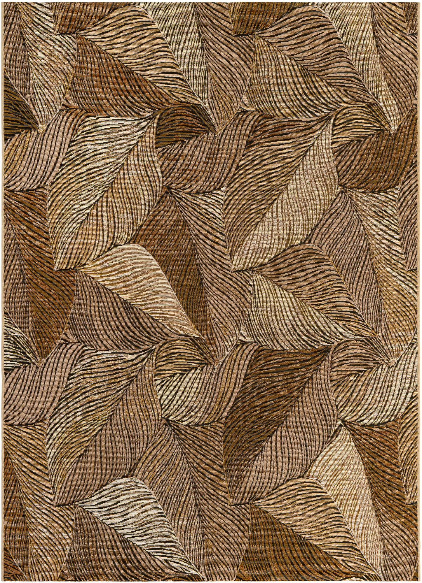 5' 3 x 7' Easy-Clean Botanical Indoor / Outdoor Rug