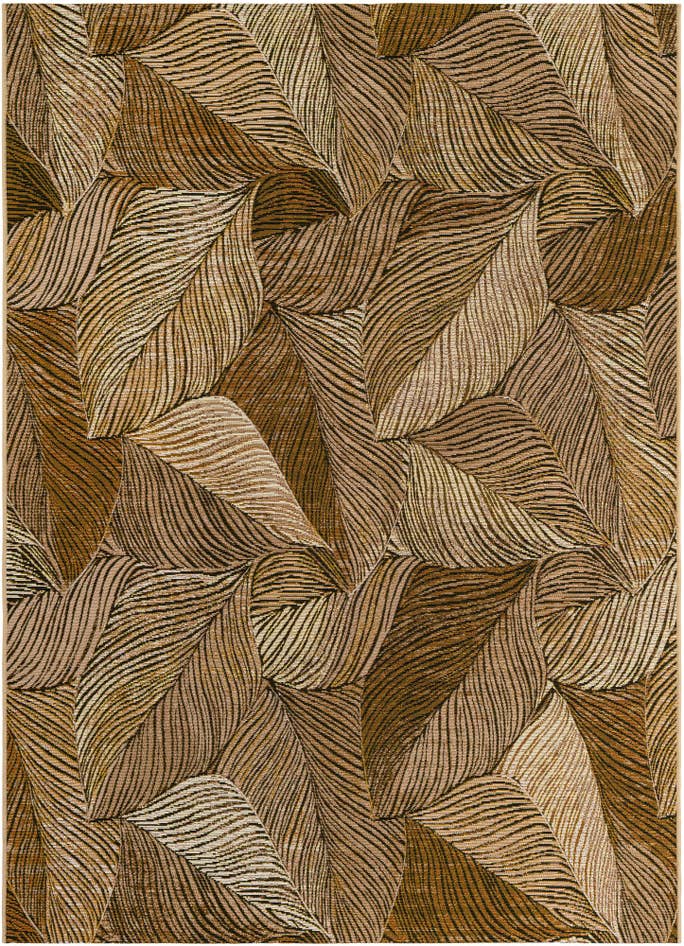 Detail image of 5' 3 x 7' Easy-Clean Botanical Indoor / Outdoor Rug